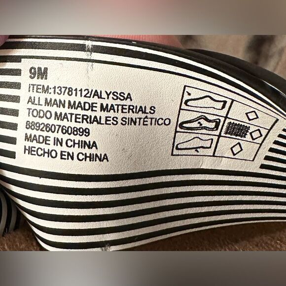 Izod Women's Alyssa Sandals Slides Slip-on Black Size 9 - Picture 7 of 8